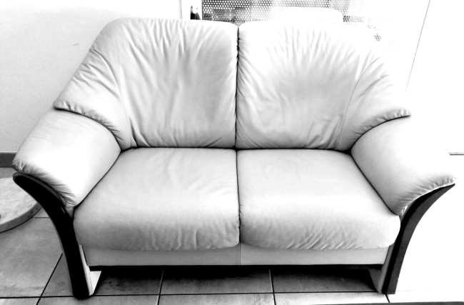 Canapé cuir 2 places 